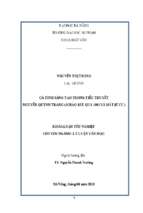 Cá tính sáng tạo trong tiểu thuyết của nguyễn quỳnh trang (khảo sát qua 1981 và mất kí ức)