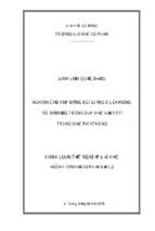 Nghiên cứu xây dựng bài giảng e learning và sử dụng trong dạy học địa lí 11 trung học phổ thông.