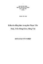 Kiểu câu đẳng thức trong thơ phạm tiến duật, trần đăng khoa, bằng việt..