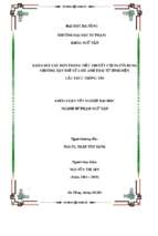 Khảo sát câu đơn trong tiểu thuyết cõi người rung chuông tận thế của hồ anh thái từ bình diện cấu trúc thông tin