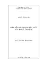 Phép biến đổi fourier trên nhóm hữu hạn và ứng dụng.