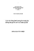 Cách xây dựng hình tượng thơ trong tập không bao giờ là cuối của xuân quỳnh.