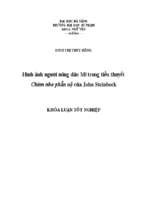 Hình ảnh người nông dân mĩ trong tiểu thuyết chùm nho phẫn nộ của john steinbeck.