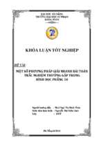 Một số phương pháp giải nhanh bài toán trắc nghiệm thường gặp trong hình học phẳng 10