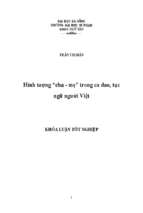 Hình tượng “cha   mẹ” trong ca dao, tục ngữ người việt.