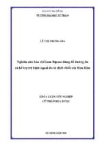 Nghiên cứu bào chế kem biposa dùng để dưỡng da và hỗ trợ trị bệnh ngoài da từ dịch chiết cây đơn kim.