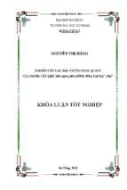 Nghiên cứu các đặc trưng phát quang của nhóm vật liệu mo.al2o3,sio2 đồng pha tạp eu2+, mn2+”