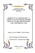 Nghiên cứu xác định axit hữu cơ trong lá cây sống đời (kalanchoe pinnata) ở xã hoà liên, huyện hoà vang, thành phố đà nẵng.