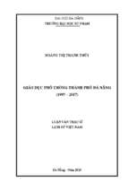 Giáo dục phổ thông thành phố đà nẵng (1997 2017)