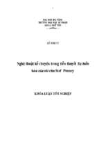 Nghệ thuật kể chuyện trong tiểu thuyết sự hiền hòa của sói của stef penney.