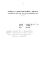 Nghiên cứu các yếu tố ảnh hưởng đến quá trình xử lý xyanua trong nước thải ngành khai thác vàng bằng tác nhân na2s2o5cu2+.