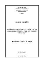 Nghiên cứu ảnh hưởng của thuốc trừ sâu cypermethrin nồng độ thấp đến vi khuẩn nước mặt.