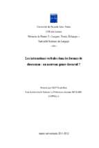 Les interactions verbales dans les forums de discussion  un nouveau genre discursif