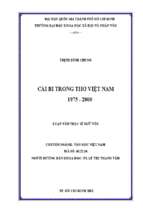 Cái bi trong thơ việt nam 1975 2000    