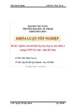 Nghiên cứu mô hình dạy học hợp tác hai chiều ở trường thpt kỳ anh – tỉnh hà tĩnh.