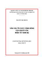 Văn hóa tổ chức cộng đồng của người hoa miền tây nam bộ    