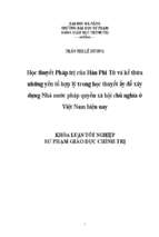 Học thuyết pháp trị của hàn phi tử và kế thừa những yếu tố hợp lý trong học thuyết ấy để xây dựng nhà nước pháp quyền xã hội chủ nghĩa ở việt nam hiện nay.