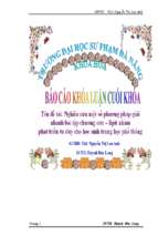 Nghiên cứu một số phương pháp giải nhanh bài tập chương este – lipit nhằm phát triển tư duy cho học sinh trung học phổ thông.