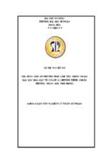 Vận dụng một số phương pháp làm việc nhóm trong dạy học hóa học vô cơ lớp 11 chương trình chuẩn trường trung học phổ thông.