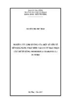 Nghiên cứu ảnh hưởng của một số yếu tố đến khả năng phát sinh callus từ bao phấn cây mướp đắng (momordica charantia l.) in vitro.