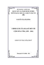 Chính sách của hoa kỳ đối với cộng hòa cuba (1959 1963)    