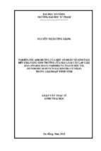 Nghiên cứu ảnh hưởng của một số nhân tố sinh thái đến khả năng sinh trưởng của hai loài cây lan cẩm báo (hygrochilus parishii) và thạch hộc tía (dendrobium officinale kimura et migo) trong giai đoạn vườn ươm..