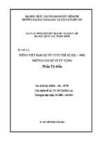 Tiếng việt nam bộ từ cuối thế kỷ xix   1945 những vấn đề về từ vựng   phần từ điển    
