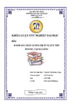 đánh giá chất lượng dịch vụ lưu trú hostel tại đà nẵng.