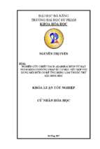 Nghiên cứu chiết tách azadirachtin từ hạt neem bằng phương pháp ép cơ học kết hợp dung môi hữu cơ để ứng dụng làm thuốc trừ sâu sinh học.