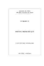 Phương trình hồi quy