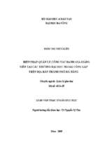Biện pháp quản lý công tác đánh giá giảng viên tại các trường đại học ngoài công lập trên địa bàn thành phố đà nẵng..