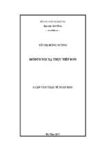 Mô đun nội xạ trực tiếp đơn.