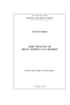 Phép tính xấp xỉ trong không gian hilbert.