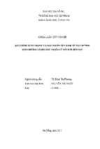 Quá trình hình thành và phát triển nền kinh tế thị trường định hướng xã hội chủ nghĩa từ đổi mới đến nay....