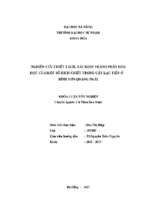 Nghiên cứu chiết tách, xác định thành phần hóa học của một số dịch chiết trong cây lạc tiên ở bình sơn quảng ngãi.