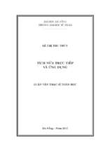 Tích nửa trực tiếp và ứng dụng.