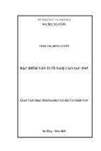 đặc điểm văn xuôi nam cao sau 1945..