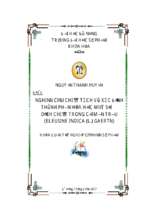 Nghiên cứu chiết tách và xác định thành phần hóa học một số dịch chiết trong cỏ mần trầu (eleusine indica (l.) gaertn).