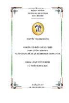 Nghiên cứu điều chế vật liệu nano lưỡng kim fe ni và ứng dụng để xử lý dichromat trong nước.