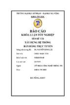 Xây dựng hệ thống bán hàng trực tuyến.