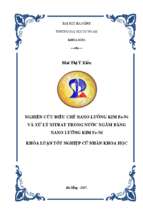 Nghiên cứu điều chế nano lưỡng kim fe ni và xử lý nitrat trong nước ngầm bằng nano lưỡng kim fe ni.