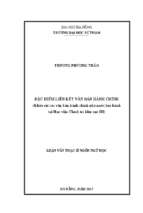 đặc điểm liên kết văn bản hành chính (khảo sát các văn bản hành chính lưu hành tại học viện chính trị khu vực iii).