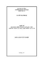 Thiết kế bài giảng điện tử song ngữ anh   việt chương “động lực học chất điểm” vật lý 10...