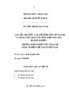 Lan tỏa tri thức, cải tiến đổi mới cấp ngành và năng suất nhân tố tổng hợp (tfp) của doanh nghiệp trường hợp nghiên cứu ở ngành công nghiệp chế tạo ở việt nam tt