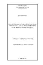 Quản lý hoạt động dạy học chương trình trung học phổ thông tại trung tâm giáo dục thường xuyên tỉnh salavan nước chdcnd lào