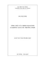 Tính chất của nhóm paratôpô và không gian cầu trường được.
