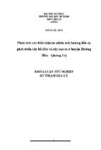 Phân tích các điều kiện tự nhiên ảnh hưởng đến sự phát triển cây hồ tiêu và cây cao su ở huyện hướng hóa – quảng trị.
