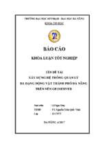 Xây dựng hệ thống quản lý đa dạng động vật thành phố đà nẵng trên nền geoserver.