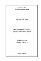 Tiểu thuyết bùi anh tấn từ góc nhìn liên văn bản...