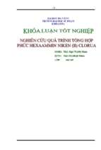 Nghiên cứu quá trình tổng hợp phức hexaammin niken (ii) clorua..